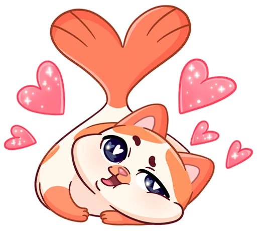 ❤ Стикер «Миу-Мяу без надписей» для Telegram