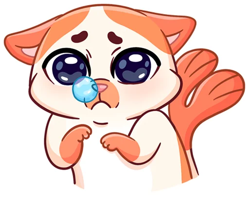 😪 Стикер «Миу-Мяу без надписей» для Telegram