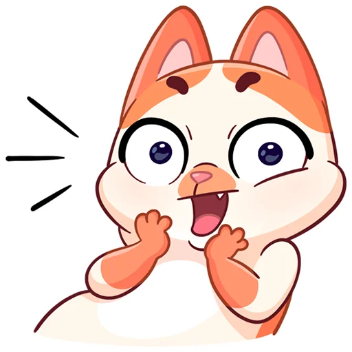 😱 Стикер «Миу-Мяу без надписей» для Telegram