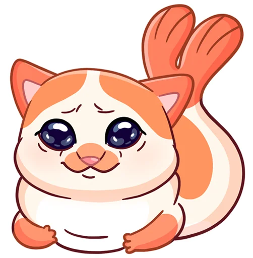 🐟 Стикер «Миу-Мяу без надписей» для Telegram