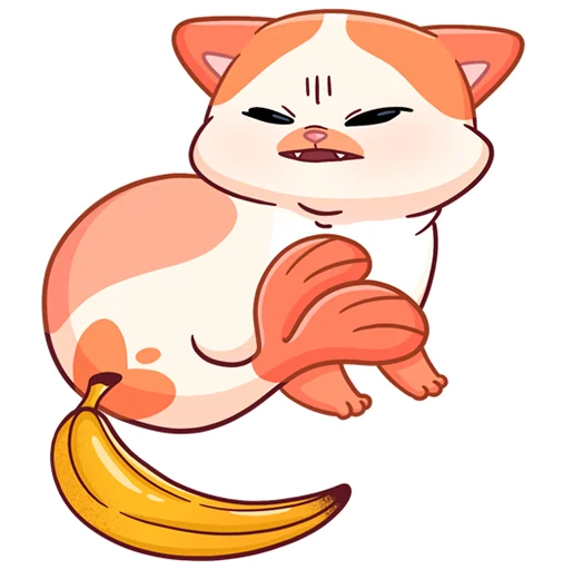 🍌 Стикер «Миу-Мяу без надписей» для Telegram