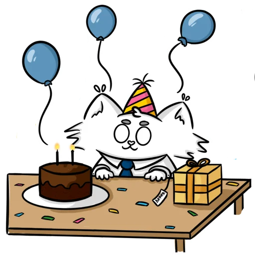 🥳 Стикер «Мяу-Мяу котик Инспурер» для Telegram