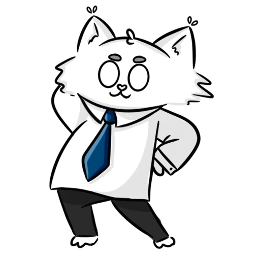 🕺 Стикер «Мяу-Мяу котик Инспурер» для Telegram