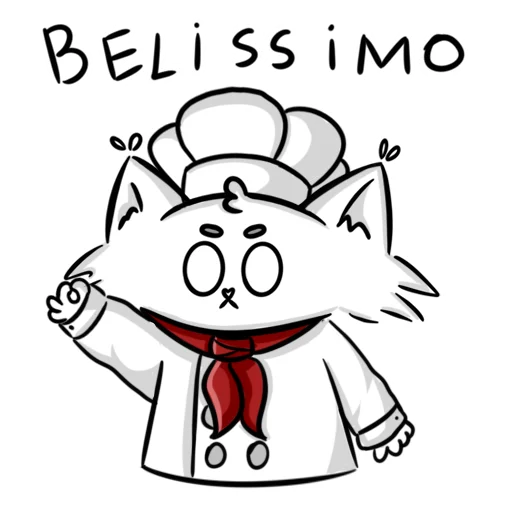 👨‍🍳 Стикер «Мяу-Мяу котик Инспурер» для Telegram