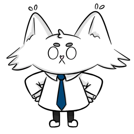 Стикерпак Мяу-Мяу котик Инспурер для Telegram