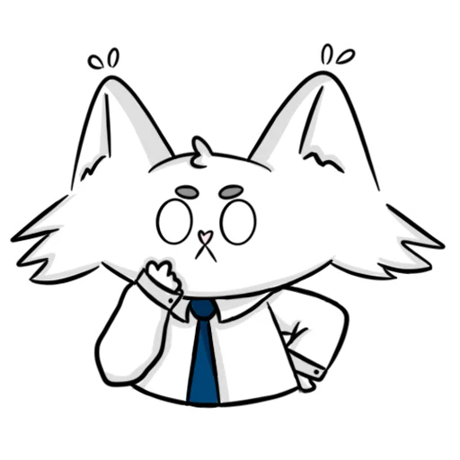 🤔 Стикер «Мяу-Мяу котик Инспурер» для Telegram