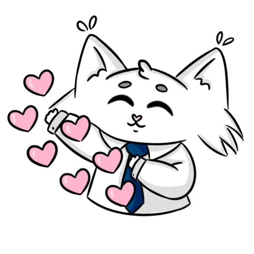 ❤️ Стикер «Мяу-Мяу котик Инспурер» для Telegram