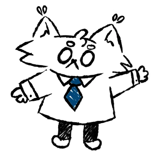 😶 Стикер «Мяу-Мяу котик Инспурер» для Telegram