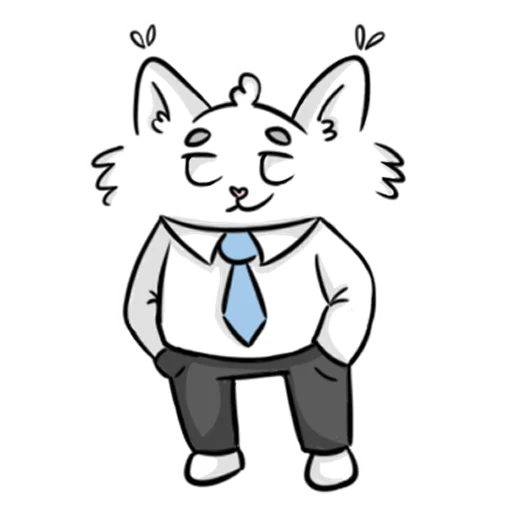 😏 Стикер «Мяу-Мяу котик Инспурер» для Telegram