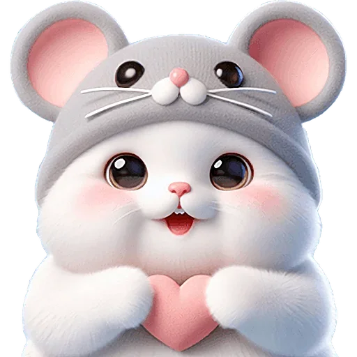 🫶 Стикер «Мяу мышь» для Telegram