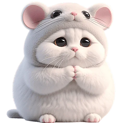 🥺 Стикер «Мяу мышь» для Telegram
