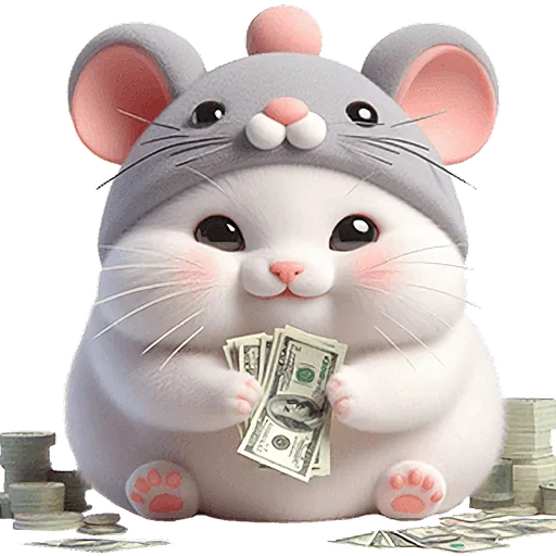 🤑 Стикер «Мяу мышь» для Telegram