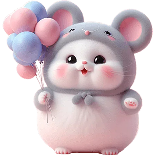 🎈 Стикер «Мяу мышь» для Telegram
