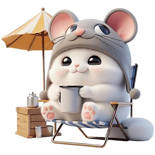🍹 Стикер «Мяу мышь» для Telegram