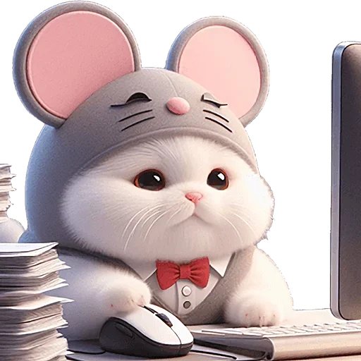 🤓 Стикер «Мяу мышь» для Telegram