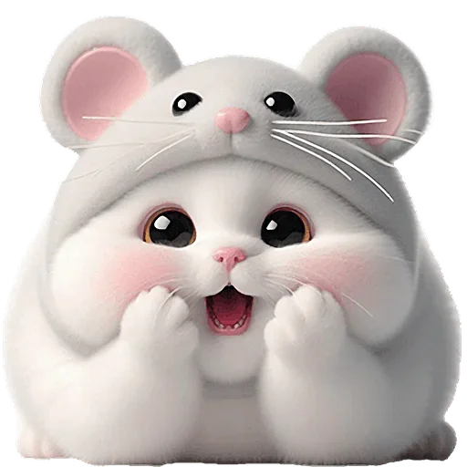😱 Стикер «Мяу мышь» для Telegram