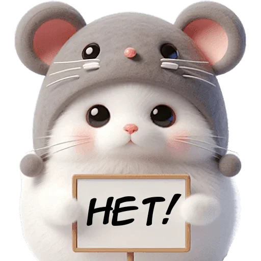 🙅‍♂ Стикер «Мяу мышь» для Telegram