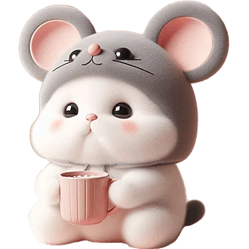 🫖 Стикер «Мяу мышь» для Telegram