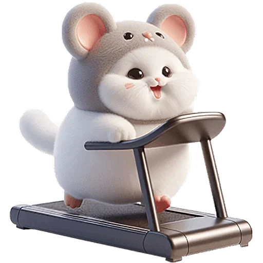 🏃 Стикер «Мяу мышь» для Telegram