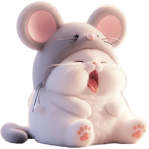 🥱 Стикер «Мяу мышь» для Telegram