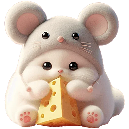 🧀 Стикер «Мяу мышь» для Telegram