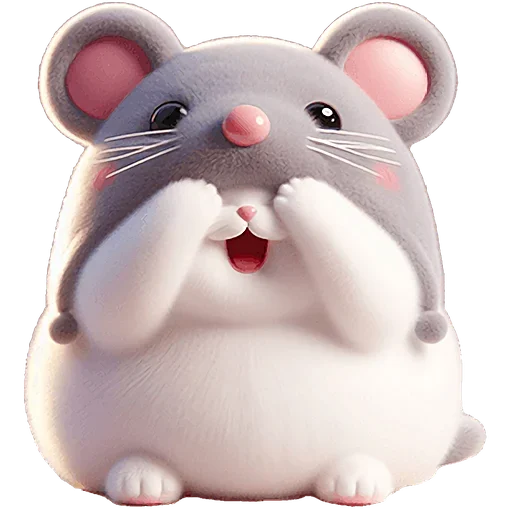 🫣 Стикер «Мяу мышь» для Telegram