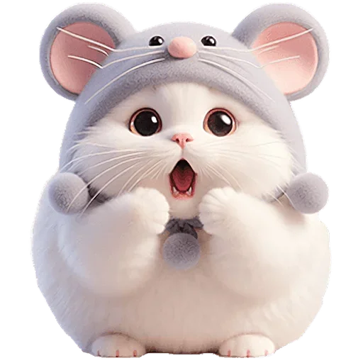 😮 Стикер «Мяу мышь» для Telegram