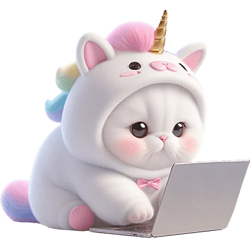 💻 Стикер «Мяу единорог» для Telegram