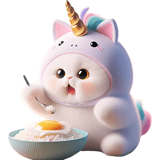 😋 Стикер «Мяу единорог» для Telegram