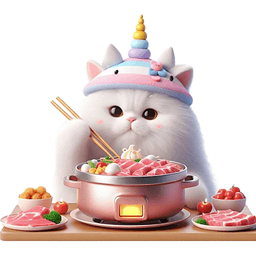 😋 Стикер «Мяу единорог» для Telegram