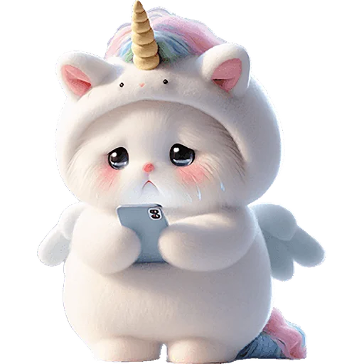 😞 Стикер «Мяу единорог» для Telegram