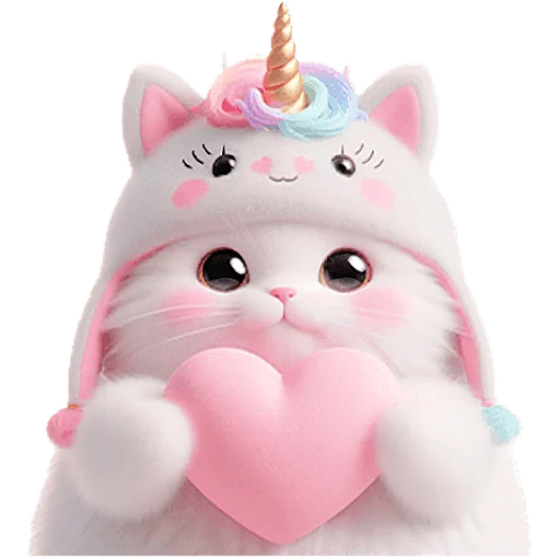 🫶 Стикер «Мяу единорог» для Telegram