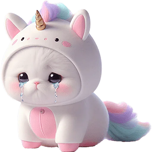 😭 Стикер «Мяу единорог» для Telegram
