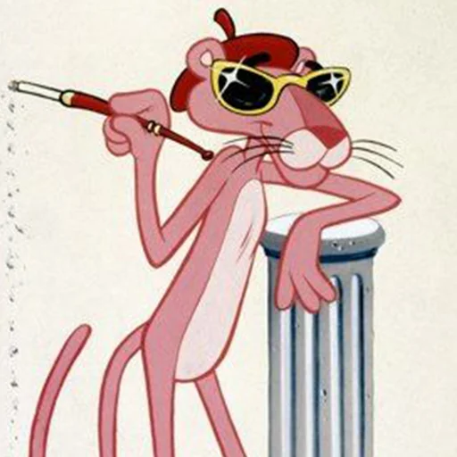Стикерпак Pink Panther для Telegram — скачать
