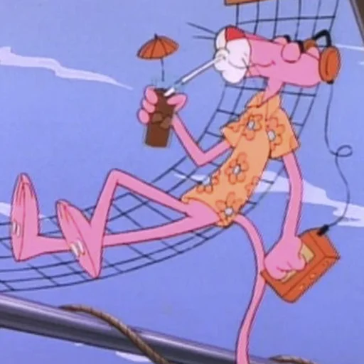 🍹 Стикер «Pink Panther» для Telegram