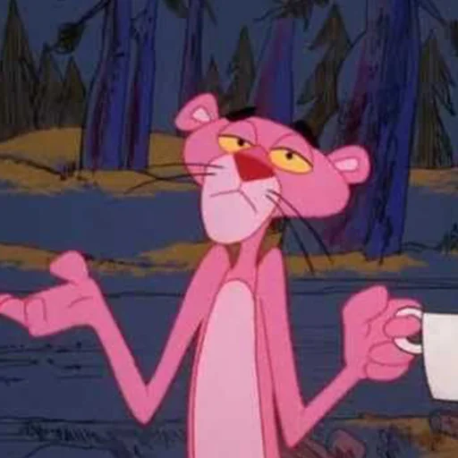 🤷‍♂️ Стикер «Pink Panther» для Telegram