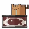 Стикер 17 Pixel cat - пиксельные Квадро-котики.