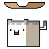 Стикер 22 Pixel cat - пиксельные Квадро-котики.