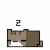 Стикер 19 Pixel cat - пиксельные Квадро-котики.