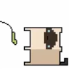 Стикер 18 Pixel cat - пиксельные Квадро-котики.