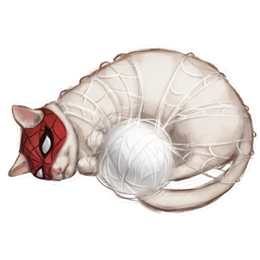 🕸 Стикер «Мяурвел (MARVEL)» для Telegram