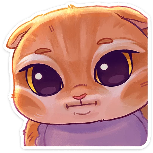 🥺 Стикер «Котёнок Мявс» для Telegram