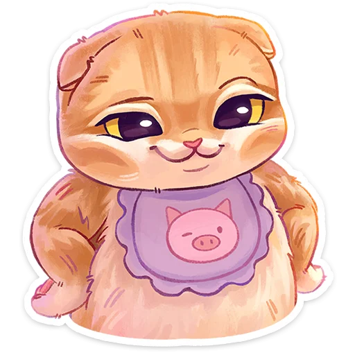 🤨 Стикер «Котёнок Мявс» для Telegram