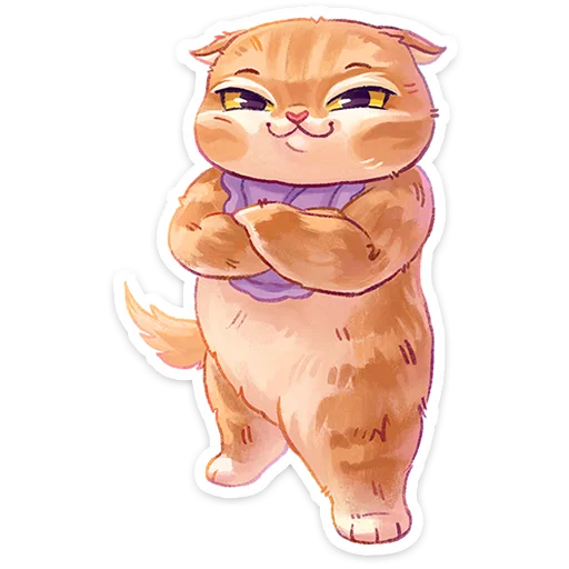 🦸‍♂️ Стикер «Котёнок Мявс» для Telegram