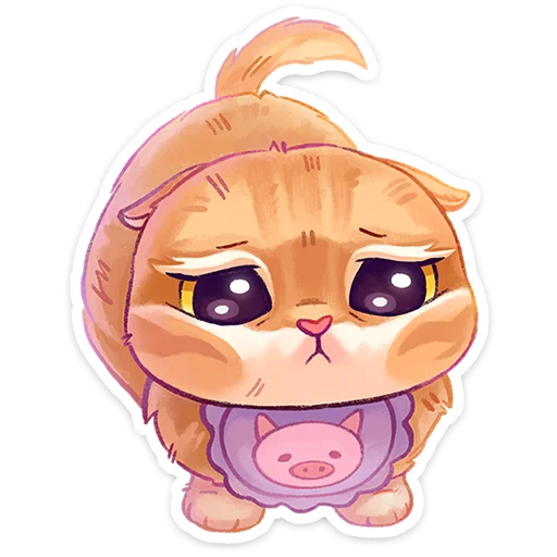 🥺 Стикер «Котёнок Мявс» для Telegram