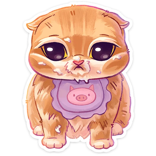 😣 Стикер «Котёнок Мявс» для Telegram