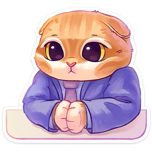 🤵 Стикер «Котёнок Мявс» для Telegram