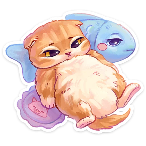 😴 Стикер «Котёнок Мявс» для Telegram