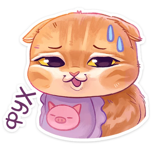 😓 Стикер «Котёнок Мявс» для Telegram