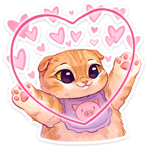 Стикерпак Котёнок Мявс для Telegram